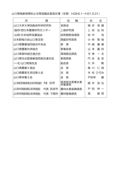 協議会委員名簿 （PDF : 67KB）