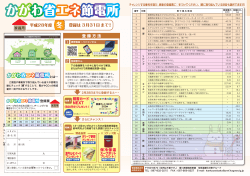香川省エネ節電所（家庭用）チラシ(PDF形式：3.95MB)