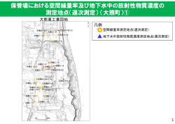 保管場における空間線量率及び地下水中の放射性物質濃度の