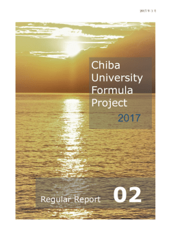 2017年度活動報告書Vol.2 - 千葉大学フォーミュラプロジェクト