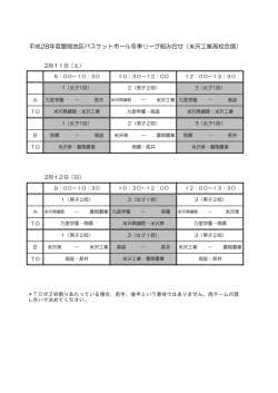 対戦表
