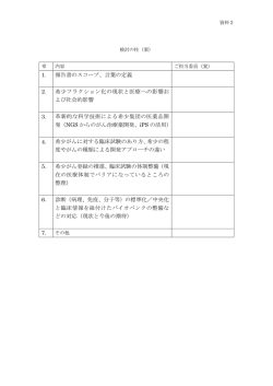 検討の柱（表）