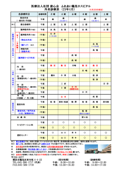 診療担当表