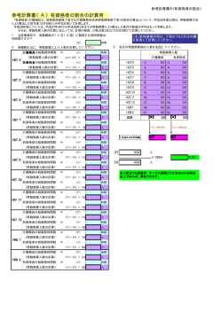 参考計算書（A）有資格者の割合の計算用