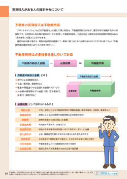 賃貸収入がある人の確定申告について