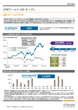 JPMワールド・CB・オープン 第31期決算：分配金のお知らせ