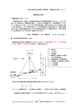 撮影高度と縮尺 ＜試験合格へのポイント＞