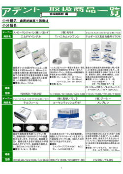 中分類名： 小分類名：