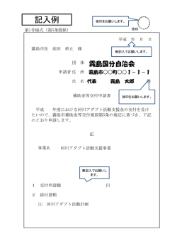 記入例 - 霧島市