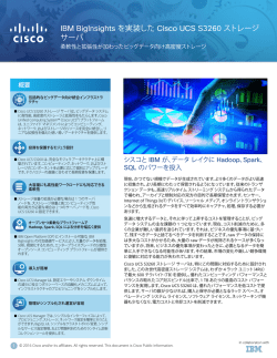 IBM BigInsights を実装した Cisco UCS S3260 ストレージ サーバ