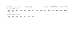 共立女子大学 2017 年度 家政学部 2 12 一般入試2月日程