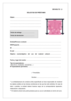 SOLICITUD PR&Eacute;STAMO