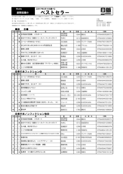 ベストセラー - 日本出版販売株式会社