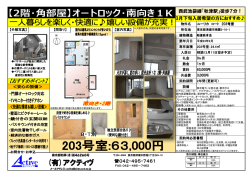 ここにしかない1K 秋津駅徒歩7分 オートロック 南向き 2階角