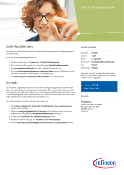Industrial Engineer (w/m)