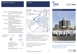 11. Münsteraner Maisymposium - Universitätsklinikum Münster