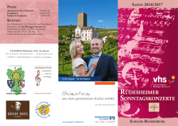 Flyer-Konzerte 2016/2017