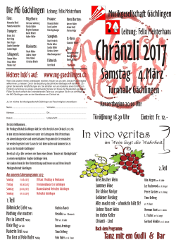 chränzli 2017 programm
