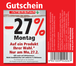 Gutschein - Interspar
