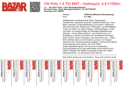 VW Polo 1.4 TSI BMT - Verbrauch: 4.8 l/100km CO2