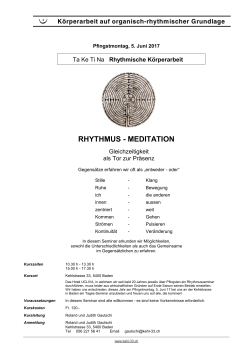 rhythmus - meditation - kehl