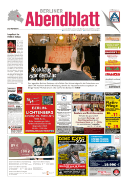 Rockhaus vordemAus - Berliner Abendblatt