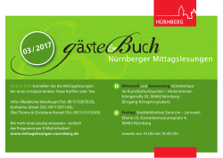 Eintritt frei! Genießen Sie die Mittagslesungen bei