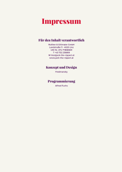 Impressum - Jack the Ripperl Linz