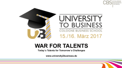 Info-Präsentation - Cologne Business School