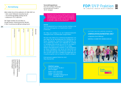 Anmeldung - FDP/DVP