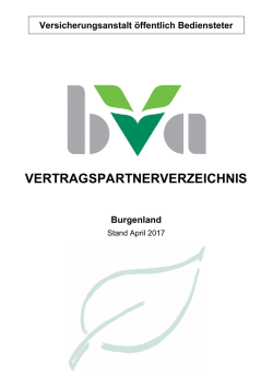 Vertragspartnerverzeichnis Burgenland