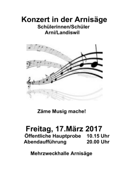 17.März - Schule Arni Landiswil