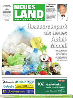 Ressourcenpark als neues Abfall- Modell