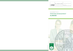 personalmanagement kliniken - Klinikum der Universit&auml;t M&uuml;nchen
