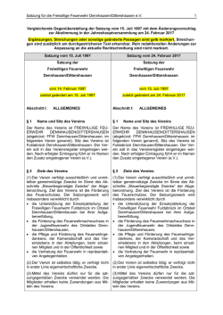 Satzung der - Freiwillige Feuerwehr Dennhausen/Dittershausen eV