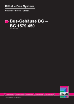 Bus-Gehäuse BG – BG 1579.450