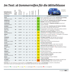 Test Sommerreifen Mittelklasse