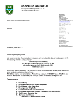 HEGERING SCHWELM