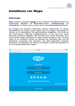 Installieren von Skype