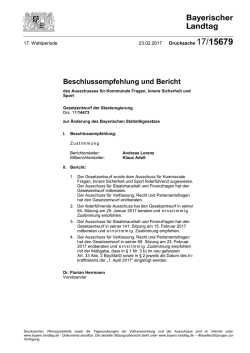 Drucksache 17/15679 - Bayerischer Landtag