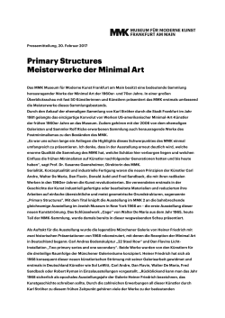 Primary Structures Meisterwerke der Minimal Art