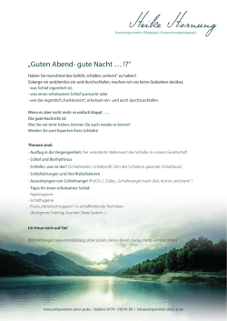 Guten Abend- gute Nacht