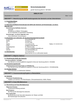 Sicherheitsdatenblatt