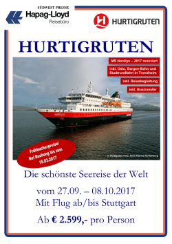 Infos zur Reise mit dem Hurtigruten