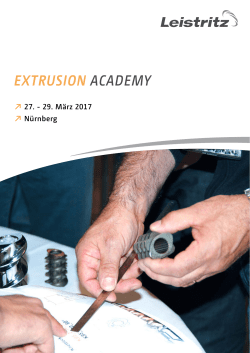 extrusion academy - Leistritz Extrusionstechnik