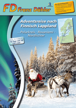 Adventsreise nach Finnisch Lappland