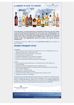 Pernod Ricard Deutschland GmbH -- Graphic Designer