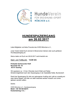 Hundespaziergang Februar 2017