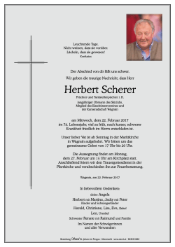 Herbert Scherer - Bestattung Sterzl