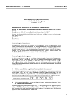 Drucksachen allgemein - Nieders&auml;chsischer Landtag